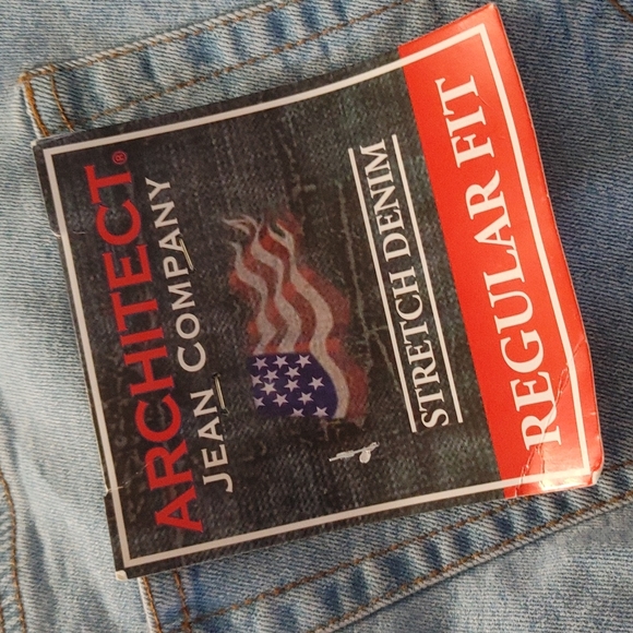 NWT ARCHITECT STRETCH LIGHTSTONE BLUE DENIM JEANS SZ 42 X 32 - Picture 3 of 7